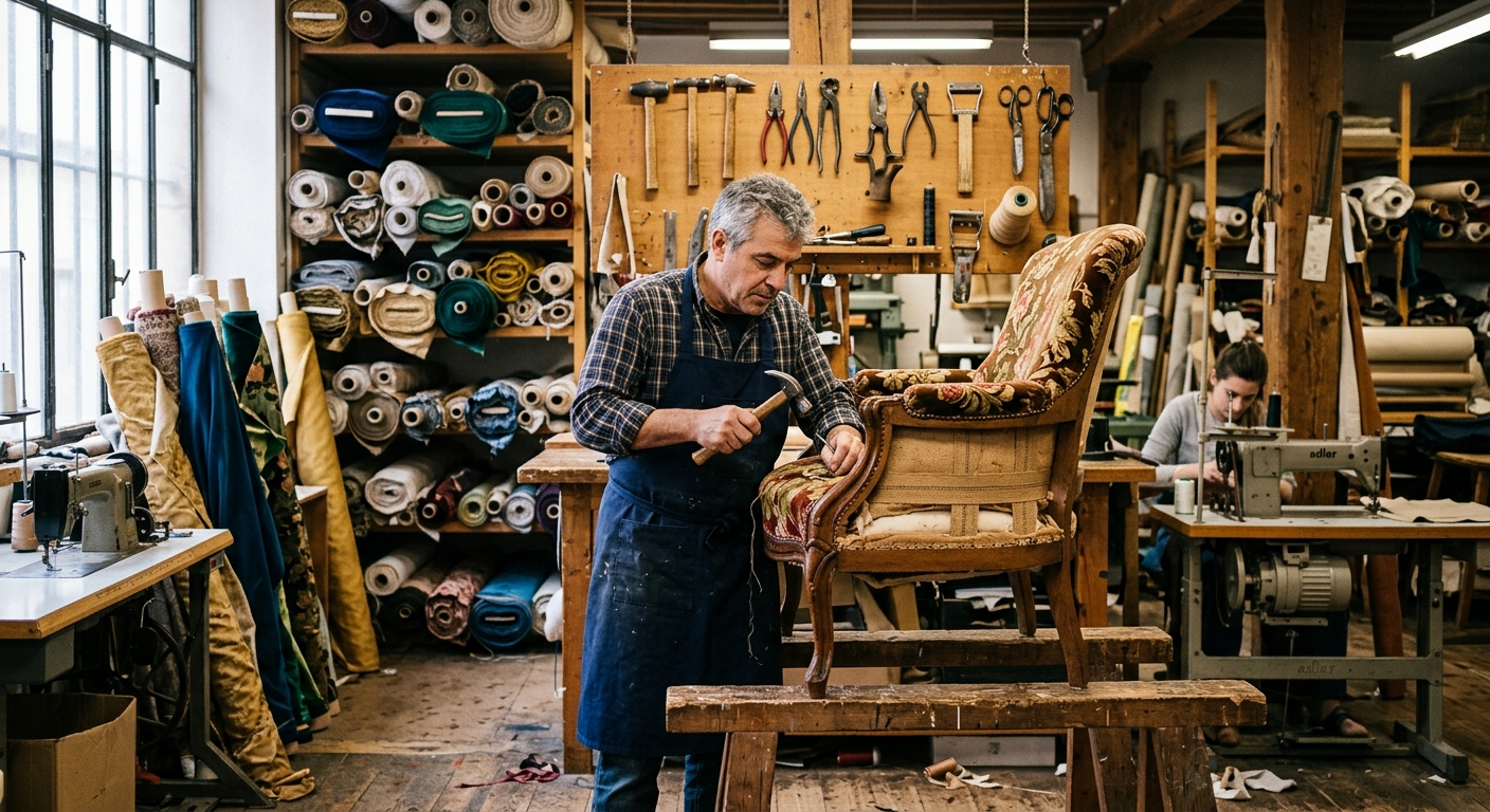 Atelier de tapisserie d'ameublement Toussaint &agrave; Puget-sur-Argens